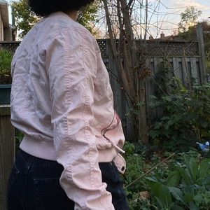 Baby pink hollister jacket
